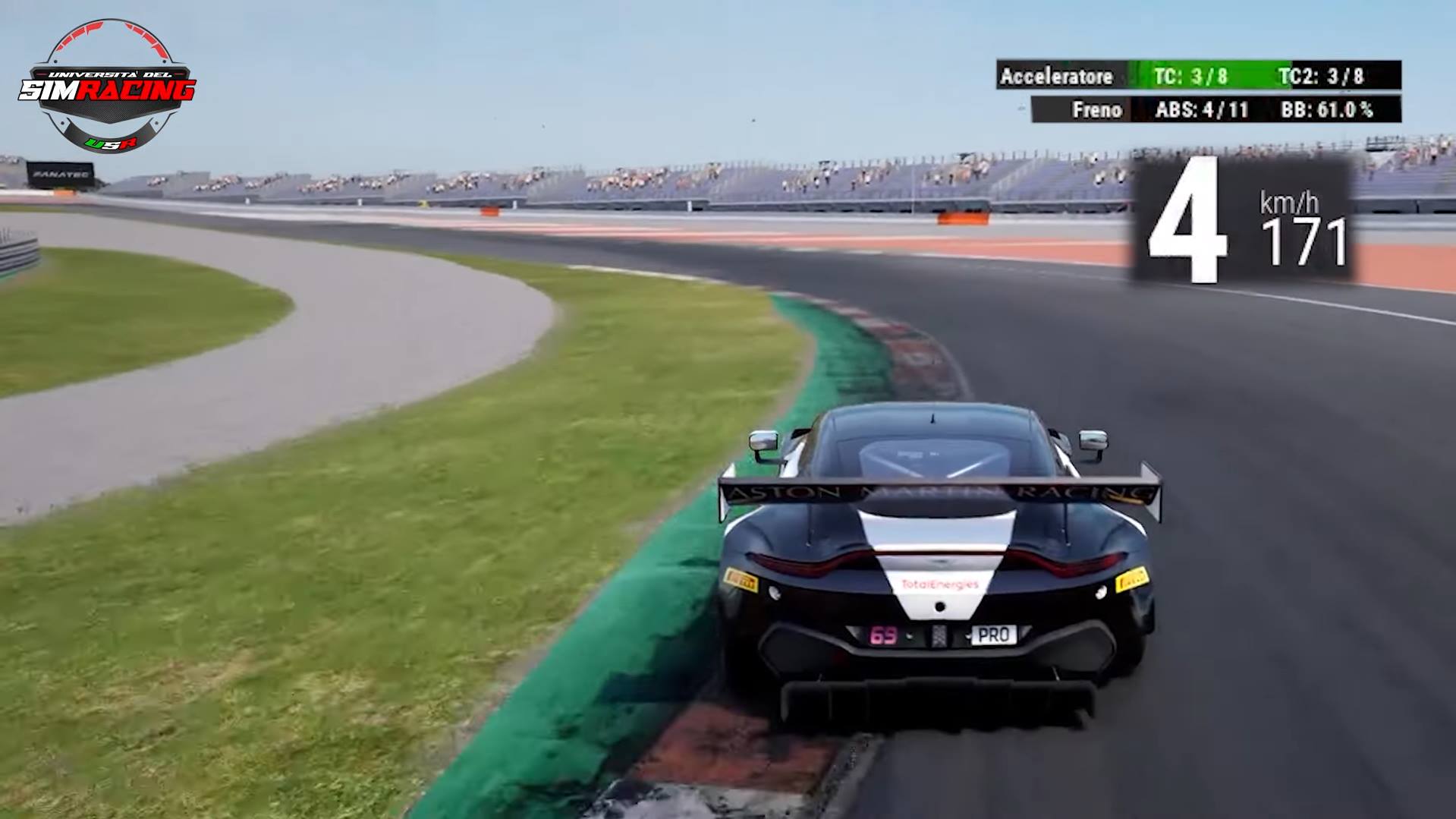 Guida al Setup Aston Martin V8 GT3 Valencia ACC