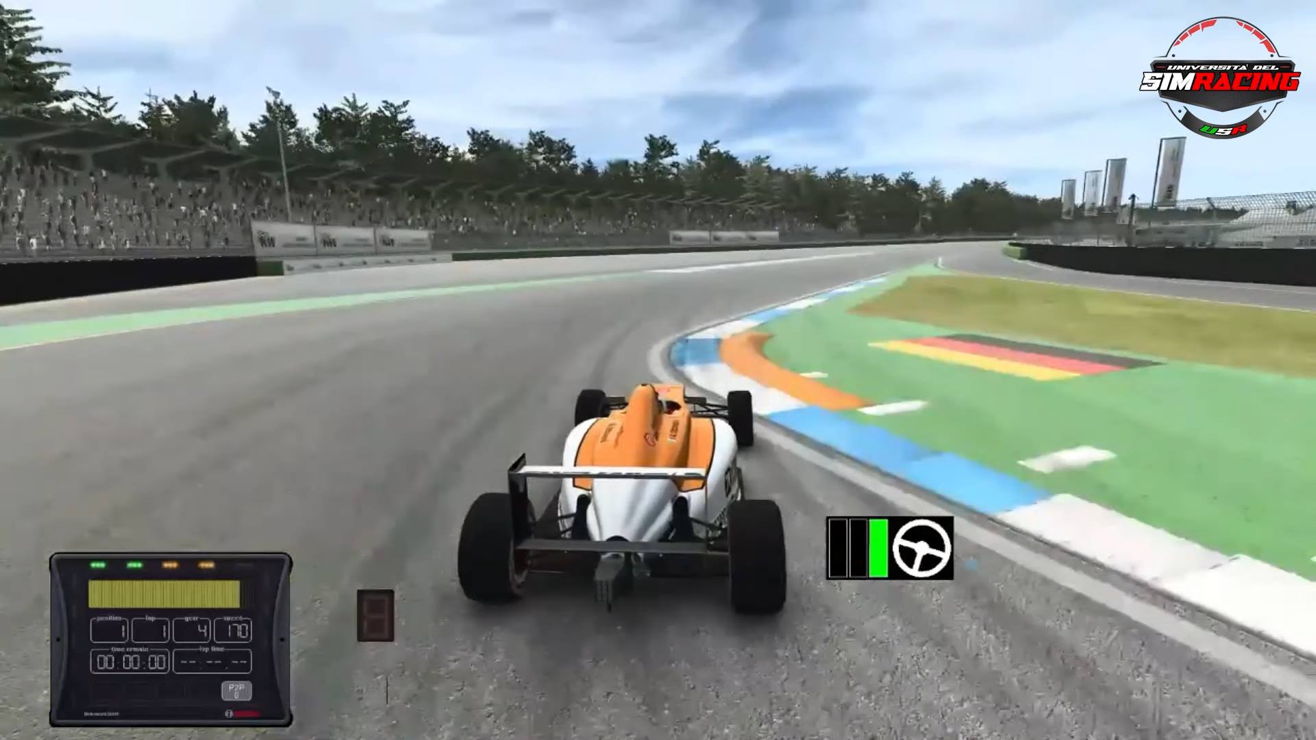 Guida a Curva 1-2 di Hockenheim su RaceRoom