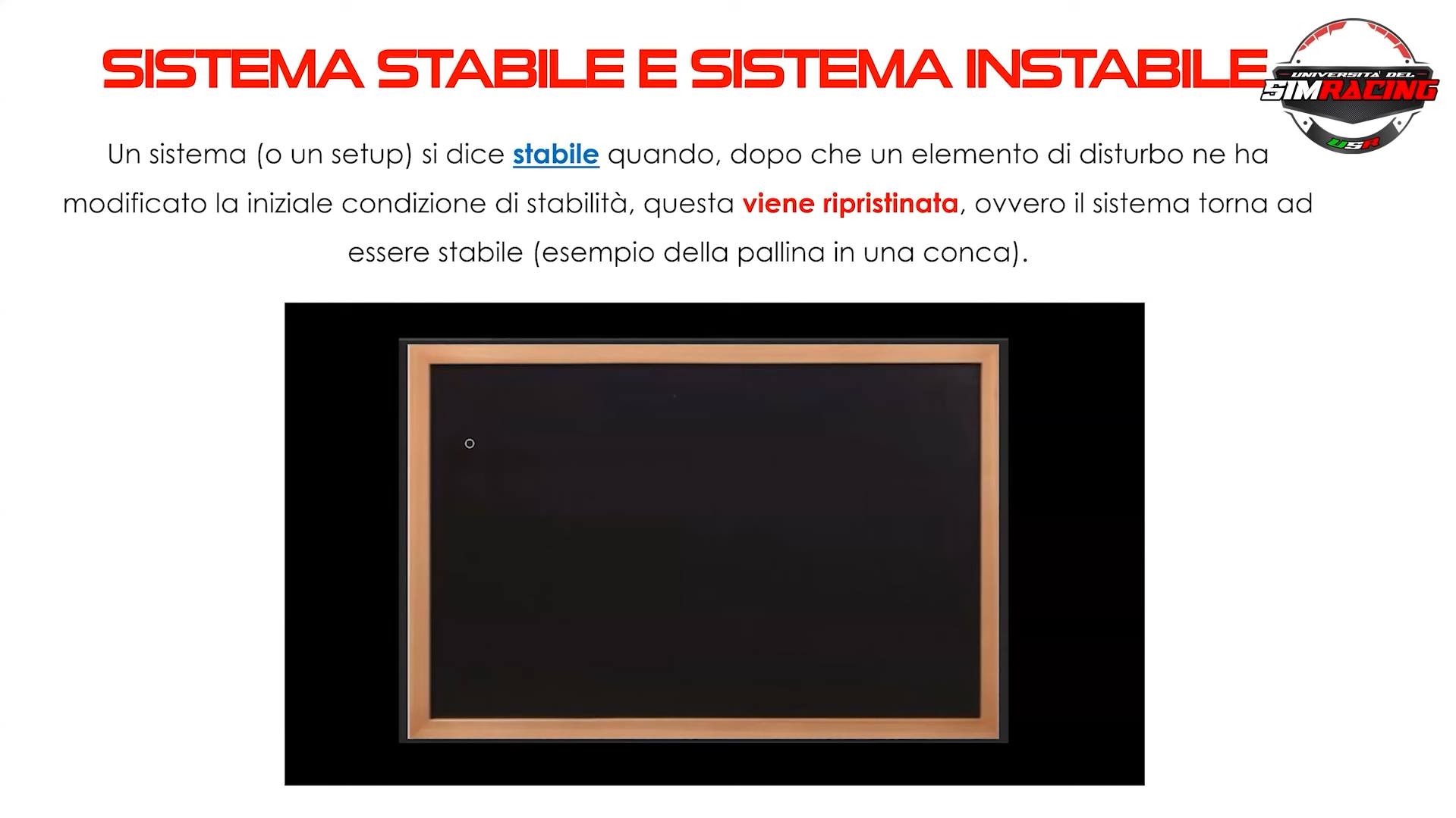 Sistema Stabile e Instabile nel SimRacing