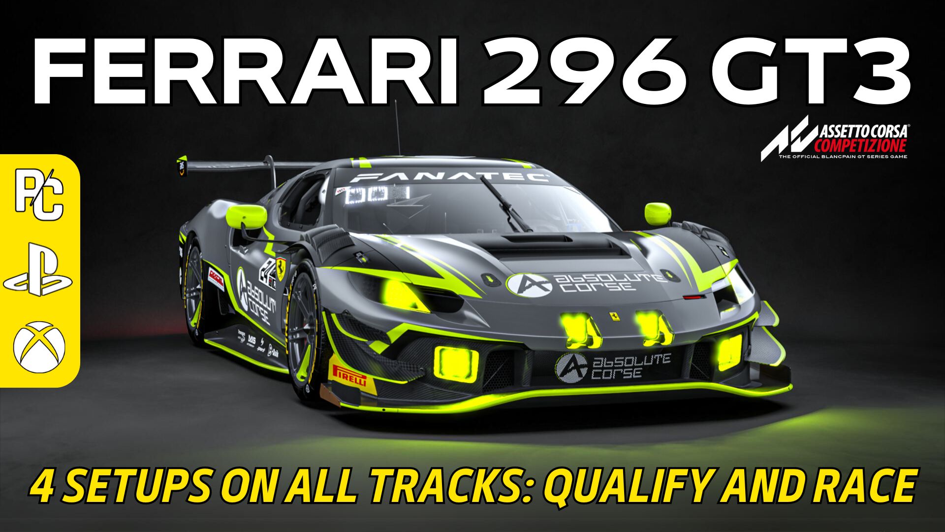 Packs Setup ACC - ENG - Università del Sim Racing