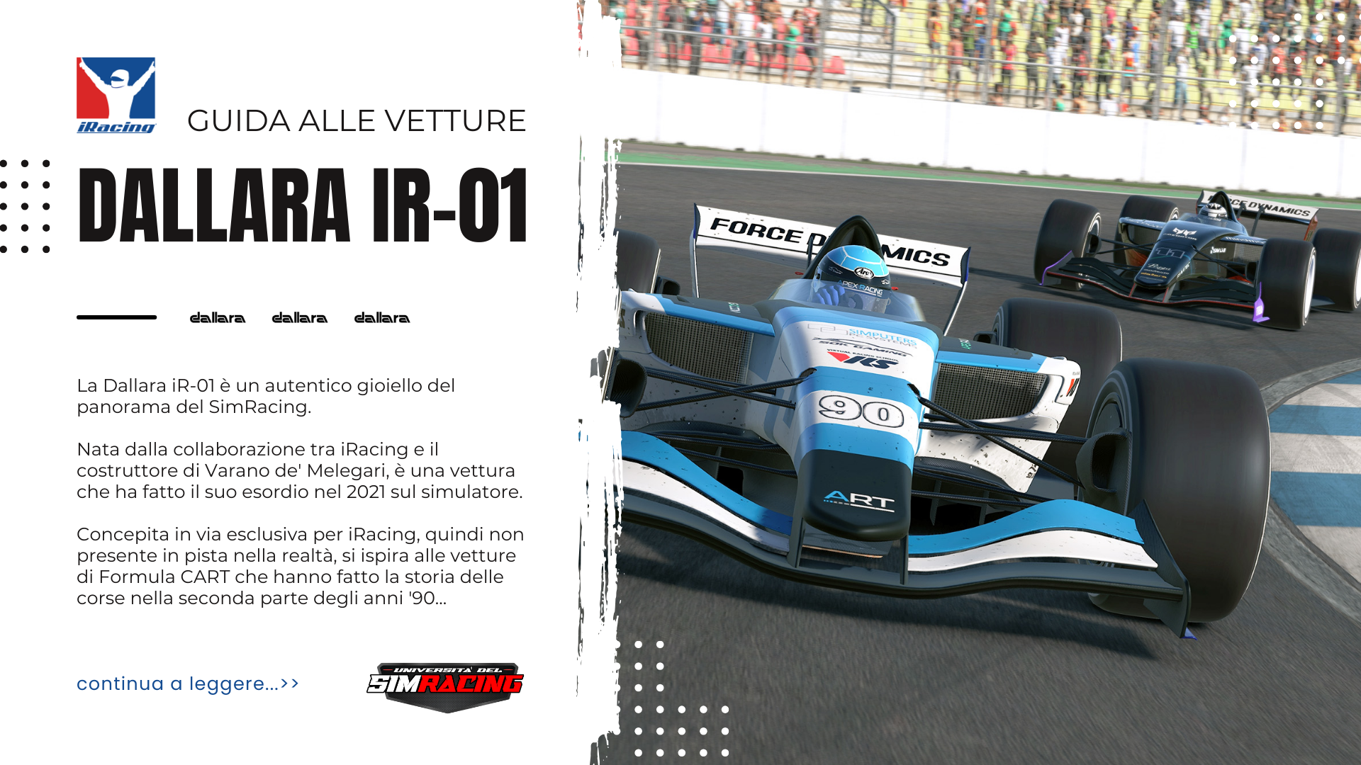 Dallara iR-01 su iRacing: La Guida per Iniziare