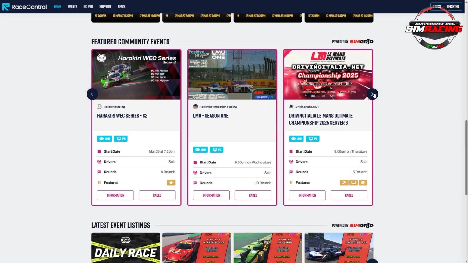 RaceControl su Le Mans Ultimate [LMU]